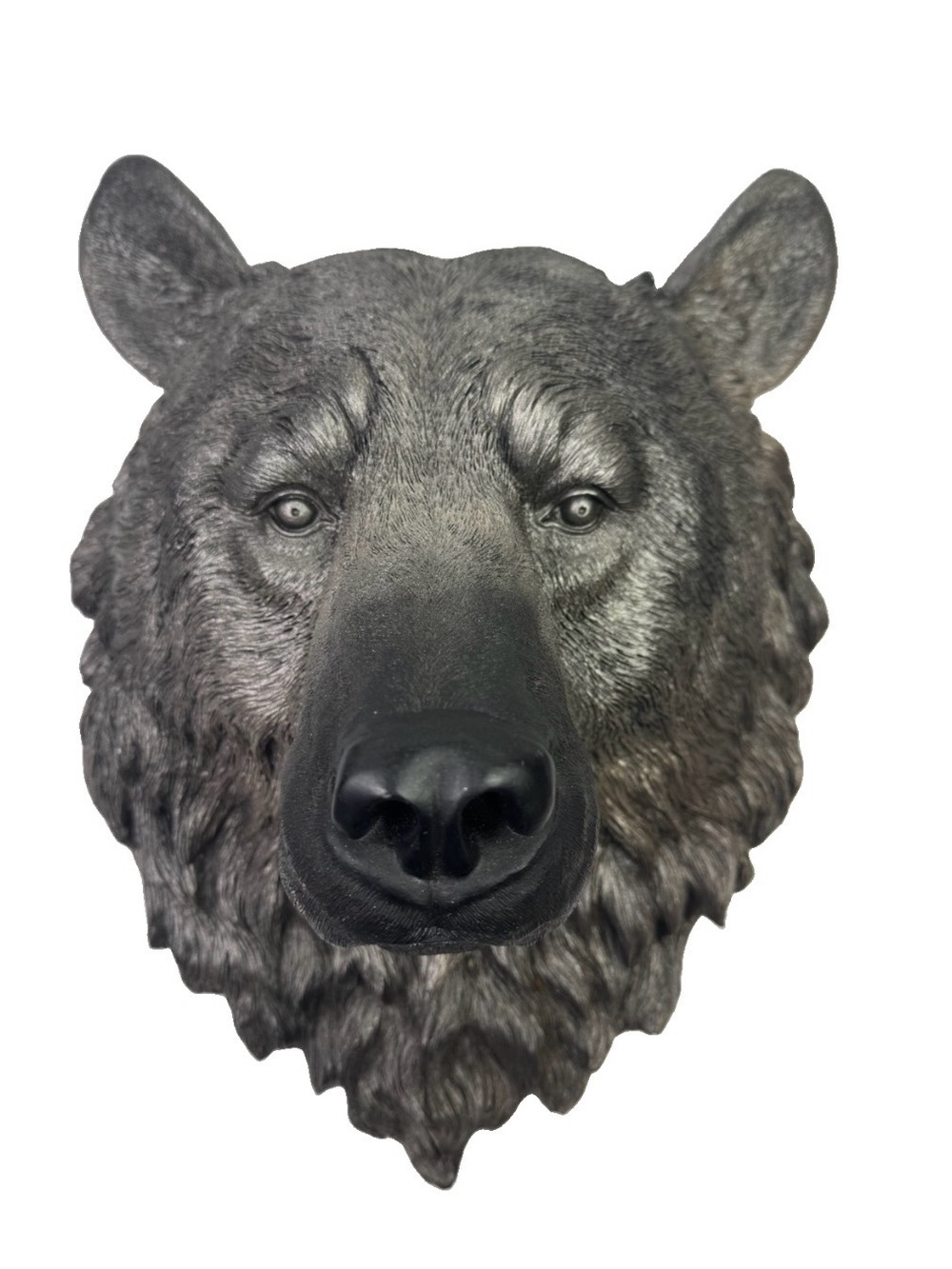 Near And Deer Faux Taxidermy Black Bear Head Large 18” Resin Cabin Lodge Decor W